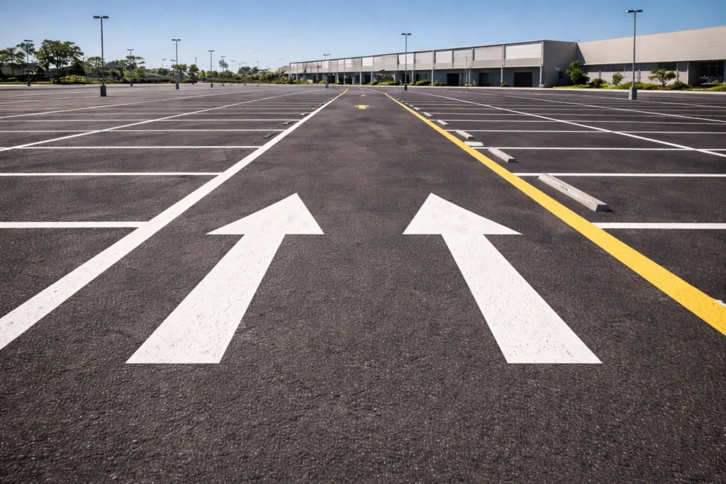 car park thermoplastic marking brisbane durable parking lines commercial car park