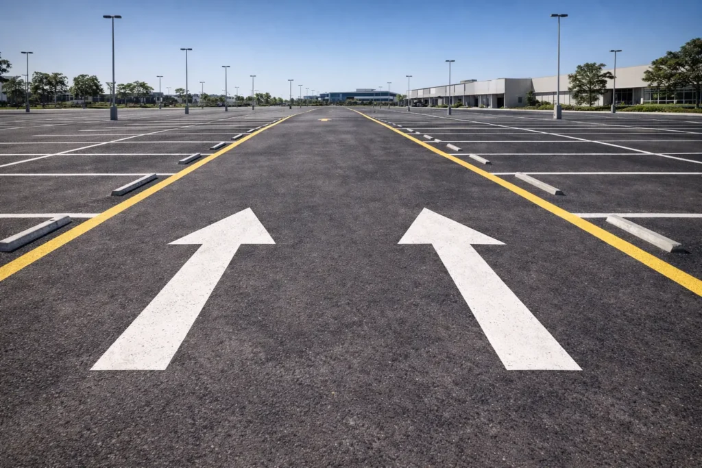directional arrow marking brisbane car park traffic arrows