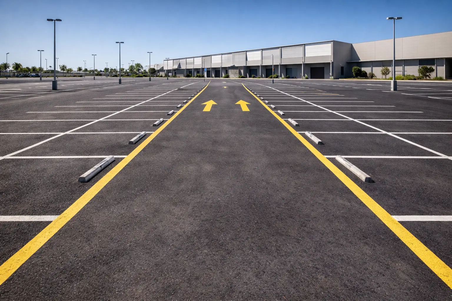 car park line marking cost Brisbane professional parking bay lines being painted